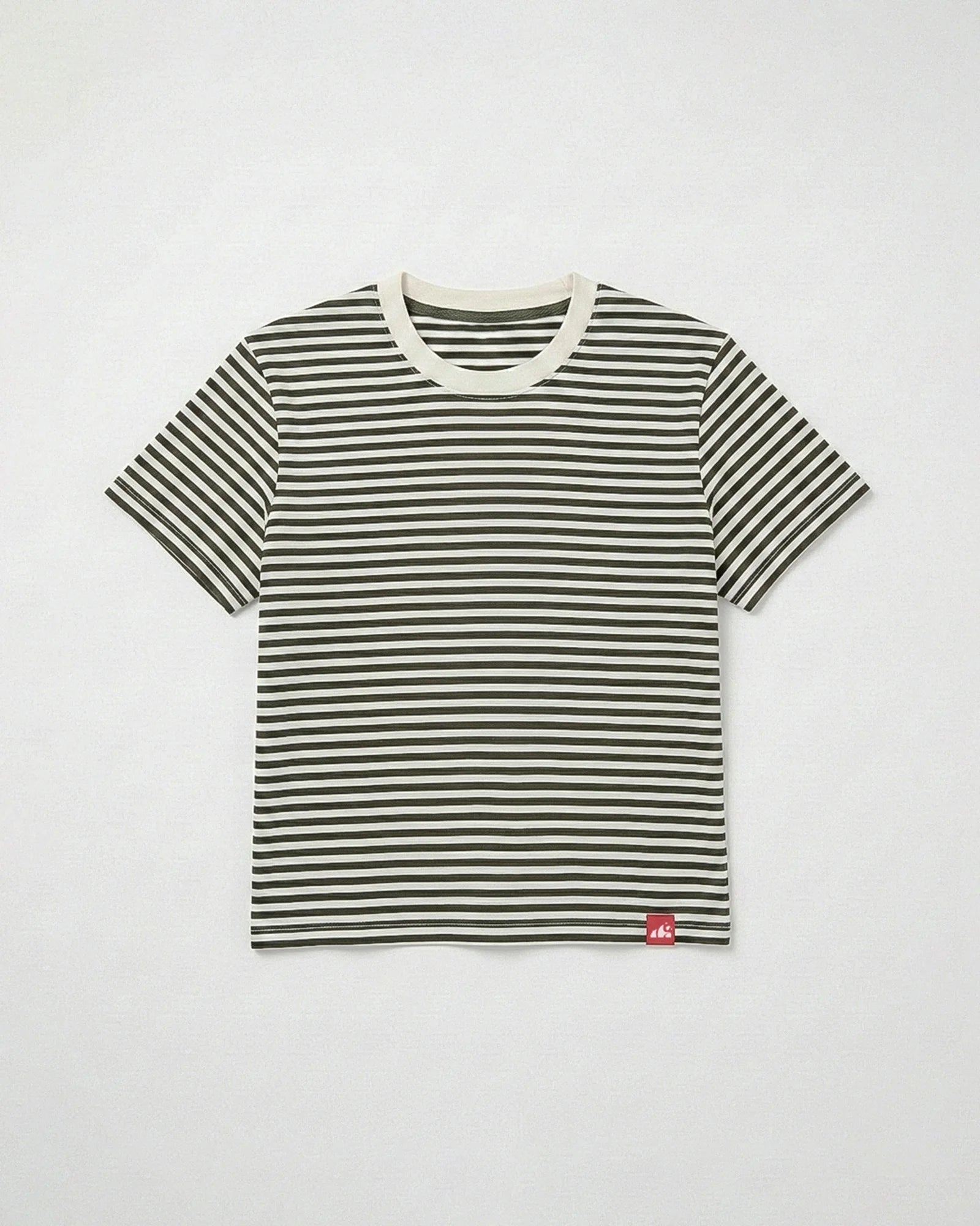 women's stripe tee - olive